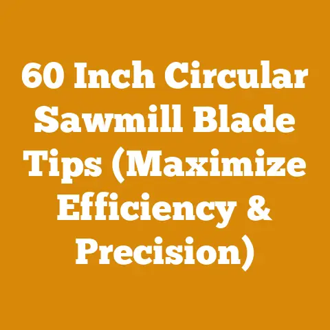 60 Inch Circular Sawmill Blade Tips (Maximize Efficiency & Precision)