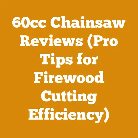 60cc Chainsaw Reviews (Pro Tips for Firewood Cutting Efficiency)