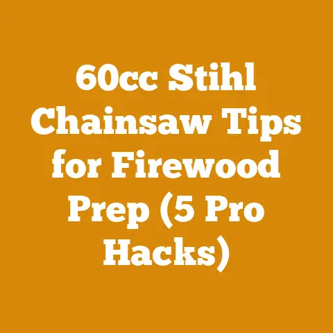 60cc Stihl Chainsaw Tips for Firewood Prep (5 Pro Hacks)