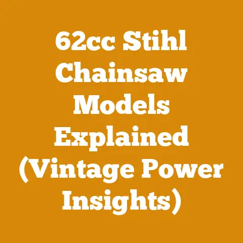62cc Stihl Chainsaw Models Explained (Vintage Power Insights)