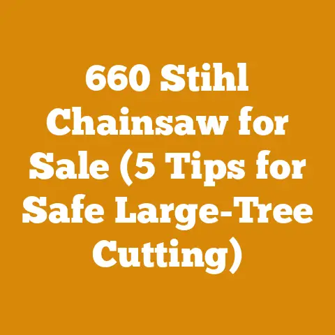 660 Stihl Chainsaw for Sale (5 Tips for Safe Large-Tree Cutting)