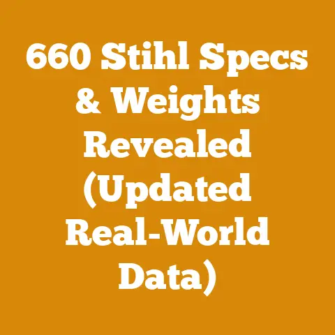 660 Stihl Specs & Weights Revealed (Updated Real-World Data)