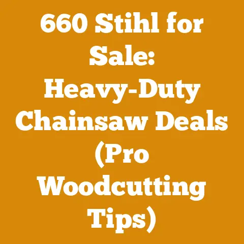 660 Stihl for Sale: Heavy-Duty Chainsaw Deals (Pro Woodcutting Tips)