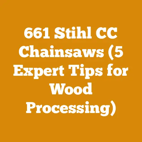 661 Stihl CC Chainsaws (5 Expert Tips for Wood Processing)