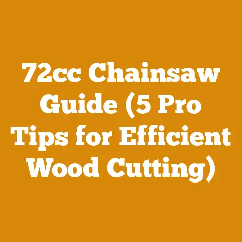 72cc Chainsaw Guide (5 Pro Tips for Efficient Wood Cutting)
