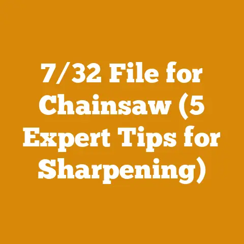 7/32 File for Chainsaw (5 Expert Tips for Sharpening)