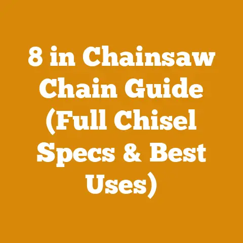 8 in Chainsaw Chain Guide (Full Chisel Specs & Best Uses)