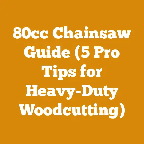 80cc Chainsaw Guide (5 Pro Tips for Heavy-Duty Woodcutting)