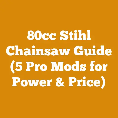 80cc Stihl Chainsaw Guide (5 Pro Mods for Power & Price)