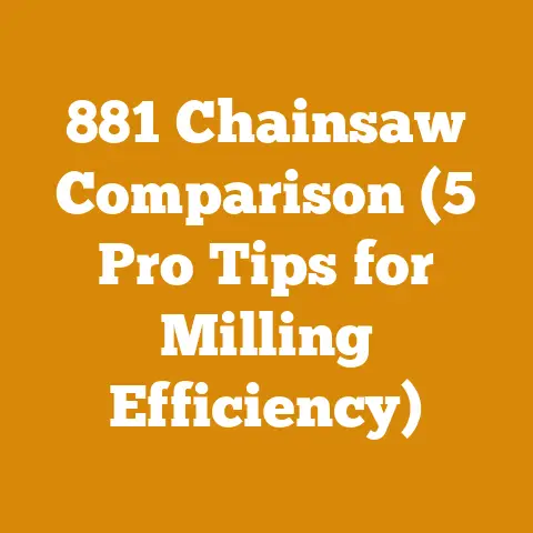 881 Chainsaw Comparison (5 Pro Tips for Milling Efficiency)