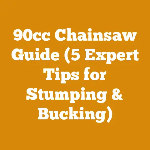 90cc Chainsaw Guide (5 Expert Tips for Stumping & Bucking)