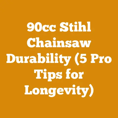 90cc Stihl Chainsaw Durability (5 Pro Tips for Longevity)
