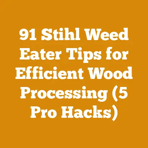 91 Stihl Weed Eater Tips for Efficient Wood Processing (5 Pro Hacks)
