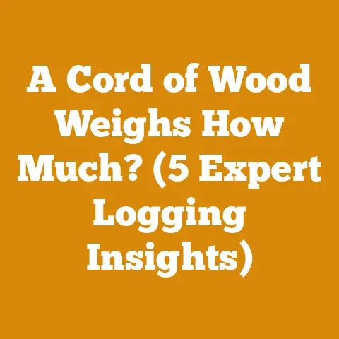 A Cord of Wood Weighs How Much? (5 Expert Logging Insights)