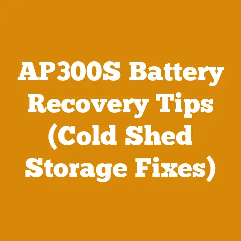 AP300S Battery Recovery Tips (Cold Shed Storage Fixes)