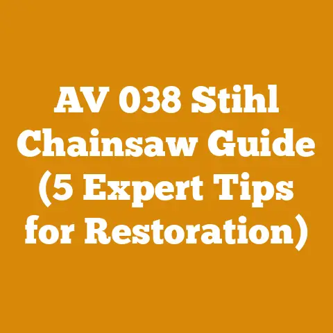AV 038 Stihl Chainsaw Guide (5 Expert Tips for Restoration)