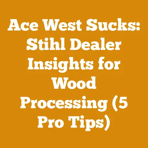 Ace West Sucks: Stihl Dealer Insights for Wood Processing (5 Pro Tips)