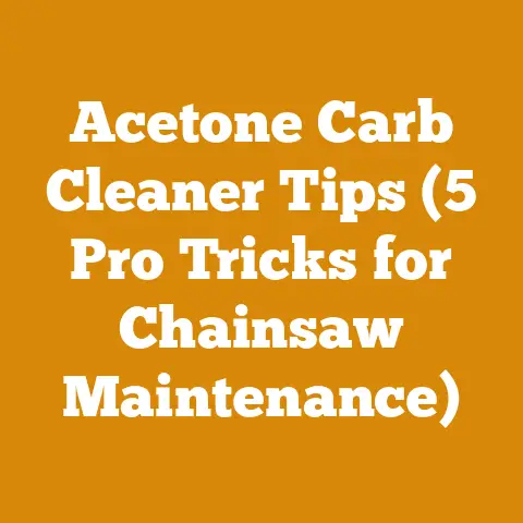 Acetone Carb Cleaner Tips (5 Pro Tricks for Chainsaw Maintenance)