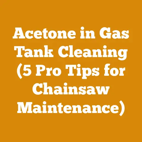 Acetone in Gas Tank Cleaning (5 Pro Tips for Chainsaw Maintenance)