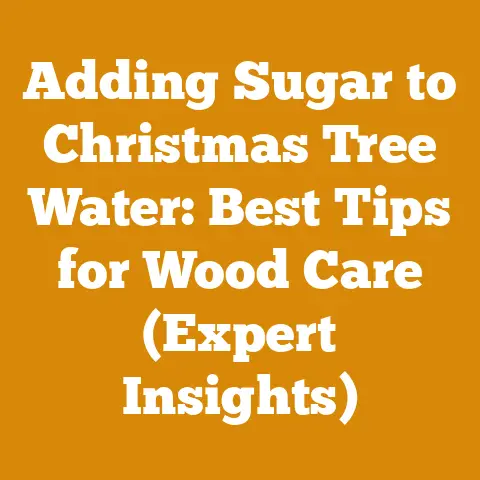 Adding Sugar to Christmas Tree Water: Best Tips for Wood Care (Expert Insights)