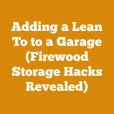 Adding a Lean To to a Garage (Firewood Storage Hacks Revealed)