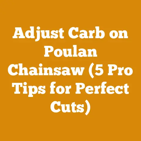 Adjust Carb on Poulan Chainsaw (5 Pro Tips for Perfect Cuts)