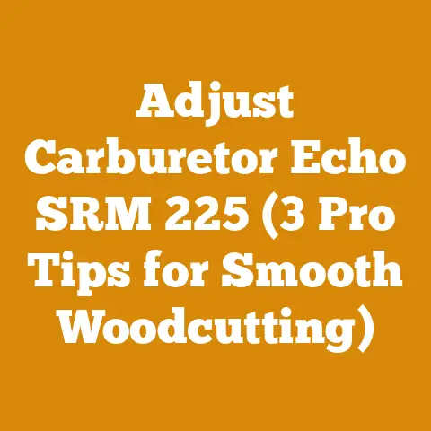 Adjust Carburetor Echo SRM 225 (3 Pro Tips for Smooth Woodcutting)