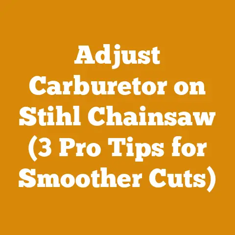 Adjust Carburetor on Stihl Chainsaw (3 Pro Tips for Smoother Cuts)