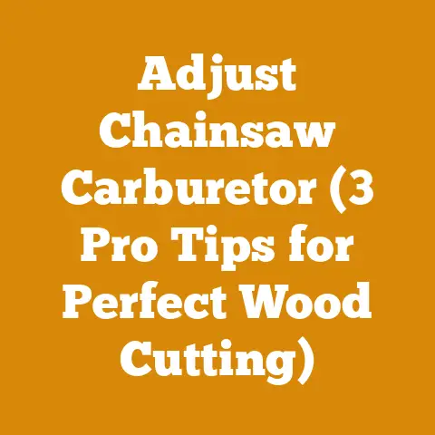 Adjust Chainsaw Carburetor (3 Pro Tips for Perfect Wood Cutting)
