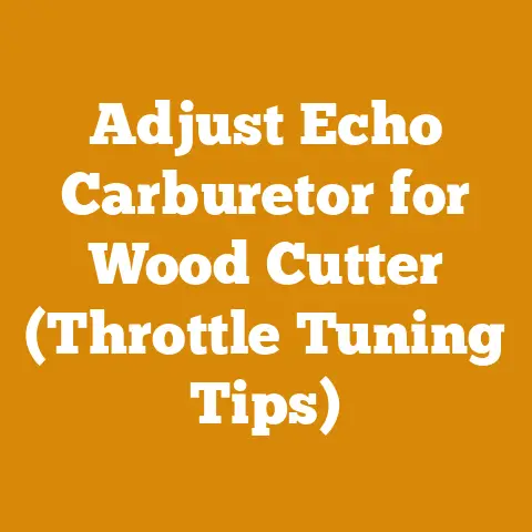 Adjust Echo Carburetor for Wood Cutter (Throttle Tuning Tips)