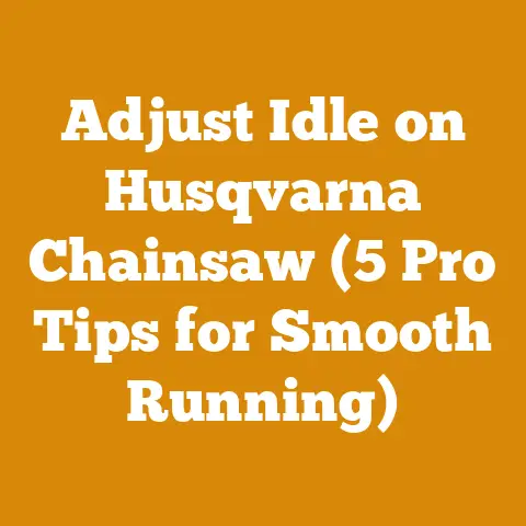 Adjust Idle on Husqvarna Chainsaw (5 Pro Tips for Smooth Running)