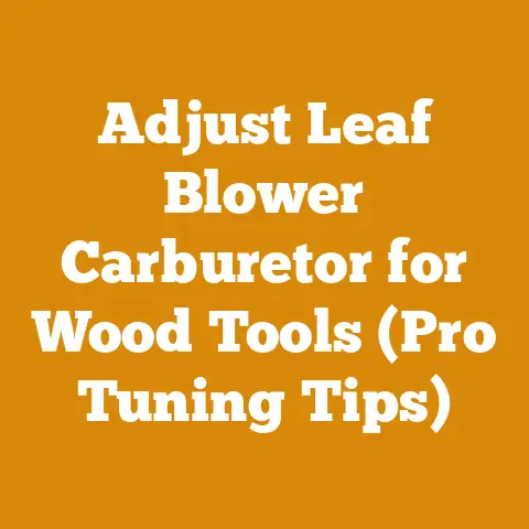 Adjust Leaf Blower Carburetor for Wood Tools (Pro Tuning Tips)