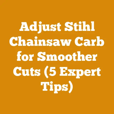 Adjust Stihl Chainsaw Carb for Smoother Cuts (5 Expert Tips)