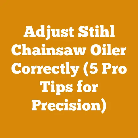 Adjust Stihl Chainsaw Oiler Correctly (5 Pro Tips for Precision)