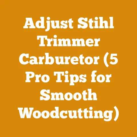 Adjust Stihl Trimmer Carburetor (5 Pro Tips for Smooth Woodcutting)