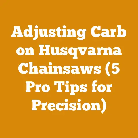 Adjusting Carb on Husqvarna Chainsaws (5 Pro Tips for Precision)