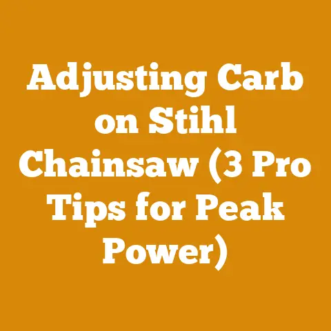 Adjusting Carb on Stihl Chainsaw (3 Pro Tips for Peak Power)