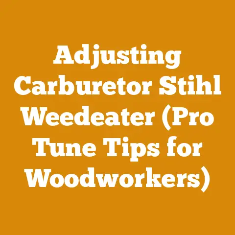 Adjusting Carburetor Stihl Weedeater (Pro Tune Tips for Woodworkers)