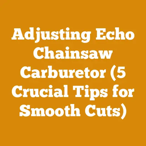 Adjusting Echo Chainsaw Carburetor (5 Crucial Tips for Smooth Cuts)