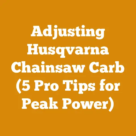 Adjusting Husqvarna Chainsaw Carb (5 Pro Tips for Peak Power)