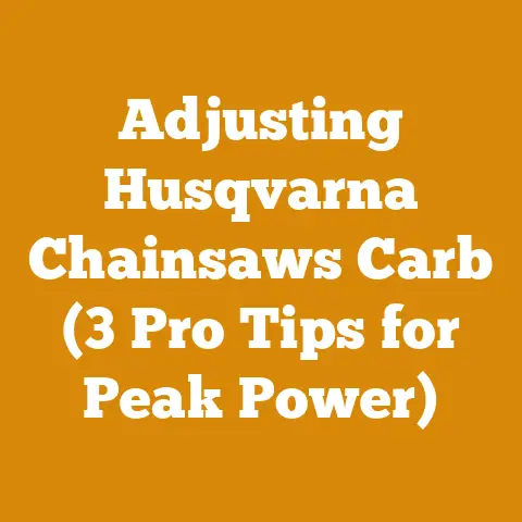 Adjusting Husqvarna Chainsaws Carb (3 Pro Tips for Peak Power)