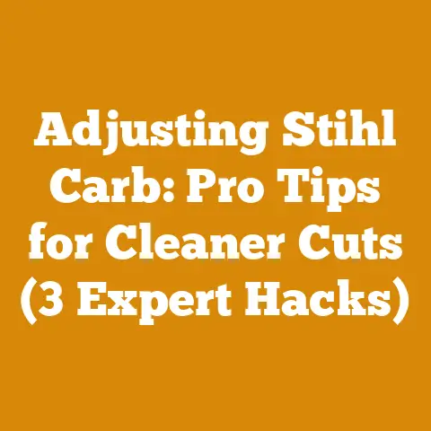 Adjusting Stihl Carb: Pro Tips for Cleaner Cuts (3 Expert Hacks)