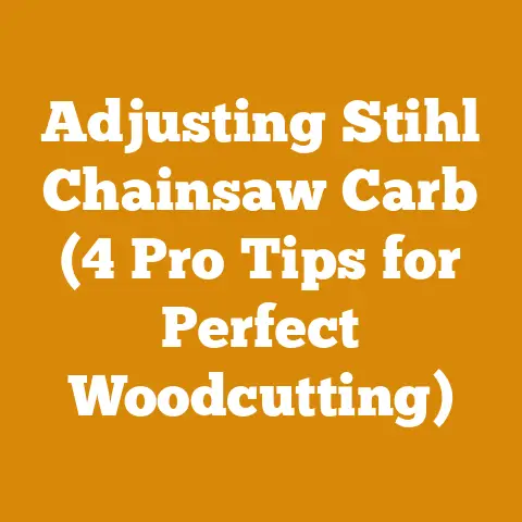 Adjusting Stihl Chainsaw Carb (4 Pro Tips for Perfect Woodcutting)