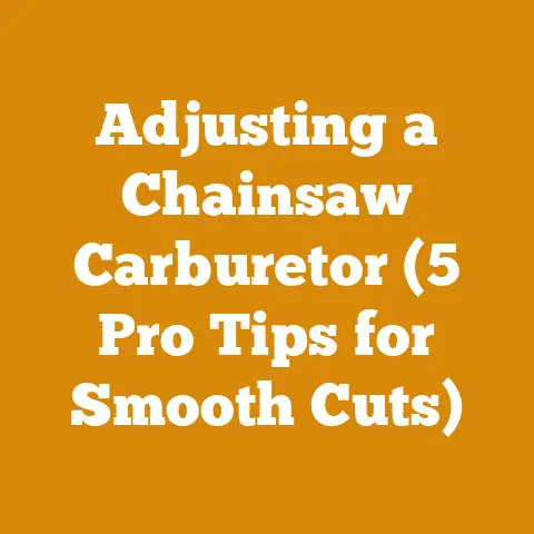 Adjusting a Chainsaw Carburetor (5 Pro Tips for Smooth Cuts)