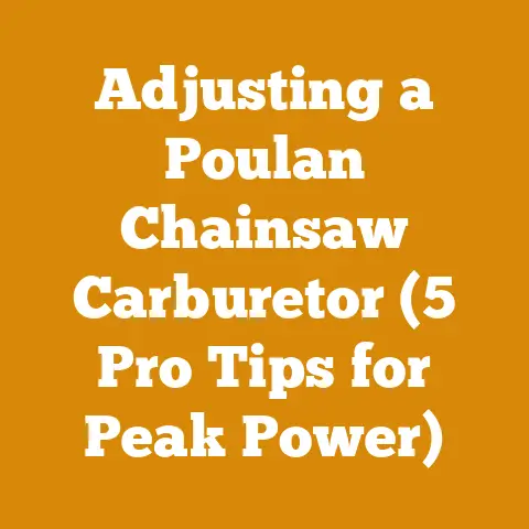 Adjusting a Poulan Chainsaw Carburetor (5 Pro Tips for Peak Power)