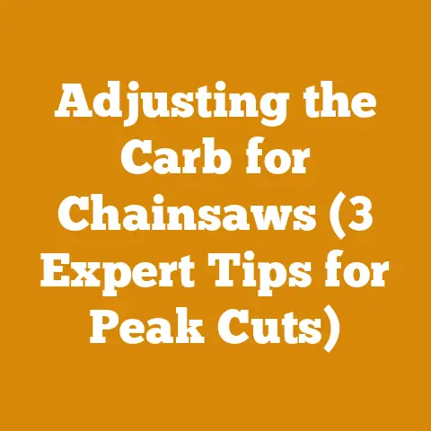 Adjusting the Carb for Chainsaws (3 Expert Tips for Peak Cuts)