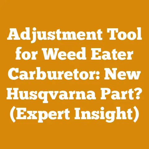 Adjustment Tool for Weed Eater Carburetor: New Husqvarna Part? (Expert Insight)