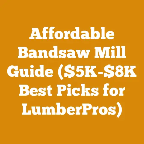 Affordable Bandsaw Mill Guide ($5K-$8K Best Picks for LumberPros)