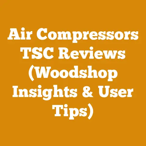 Air Compressors TSC Reviews (Woodshop Insights & User Tips)