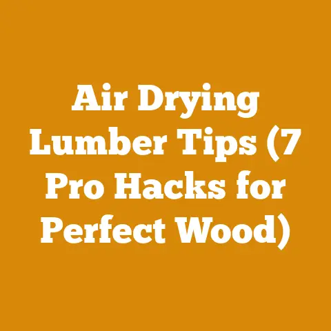Air Drying Lumber Tips (7 Pro Hacks for Perfect Wood)